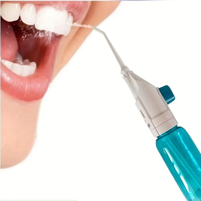 Oral Irrigator Portable Teeth Clean Water Dental Floss Manual High Pressure Water Toothpick