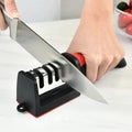 3-Segment Knife Sharpener Knife Sharpeners for Kitchen Knives Stainless Steel Three-Purpose Sharpening Stone for Kitchen Tools