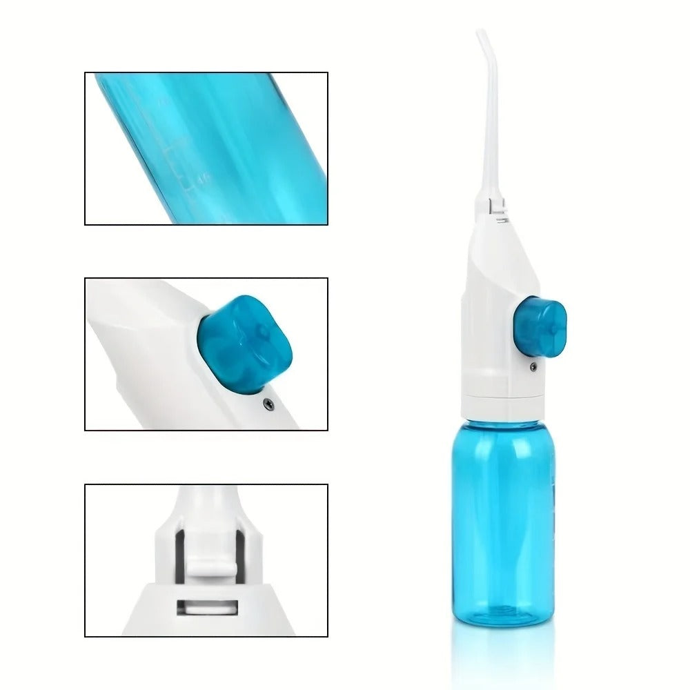 Oral Irrigator Portable Teeth Clean Water Dental Floss Manual High Pressure Water Toothpick