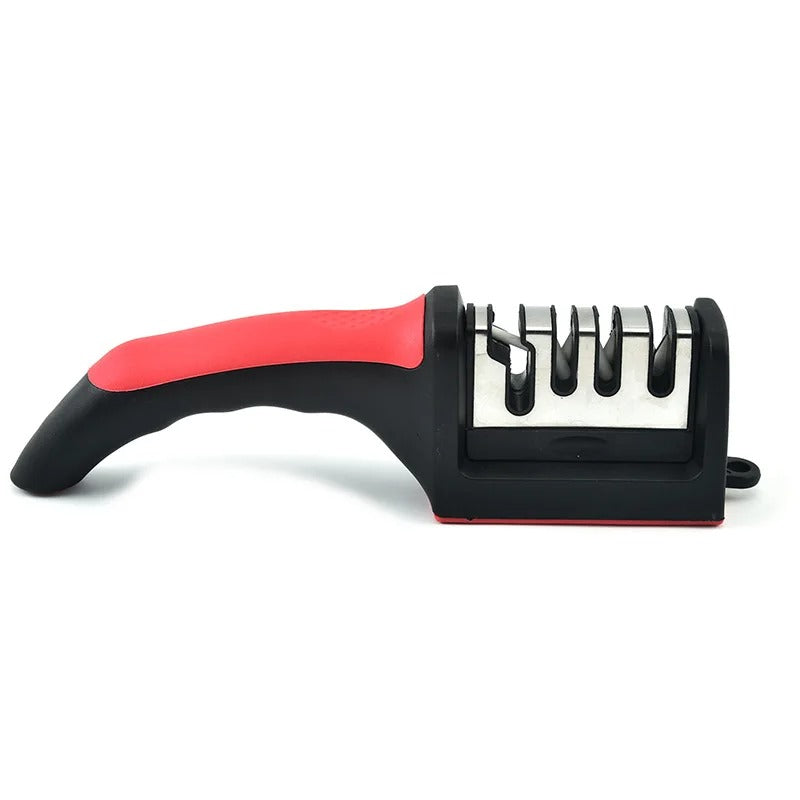 3-Segment Knife Sharpener Knife Sharpeners for Kitchen Knives Stainless Steel Three-Purpose Sharpening Stone for Kitchen Tools